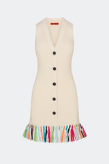 Simon Miller Maven Knit Fringe Mini Dress