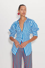 Simon Miller Loch Striped Poplin Button Up