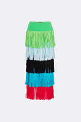 Simon Miller Dio Fringe Knit Skirt