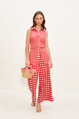 Simon Miller Loch Sleeveless Poplin Button Up