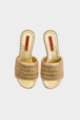 Simon Miller Metallic Raffia Salerno Slide