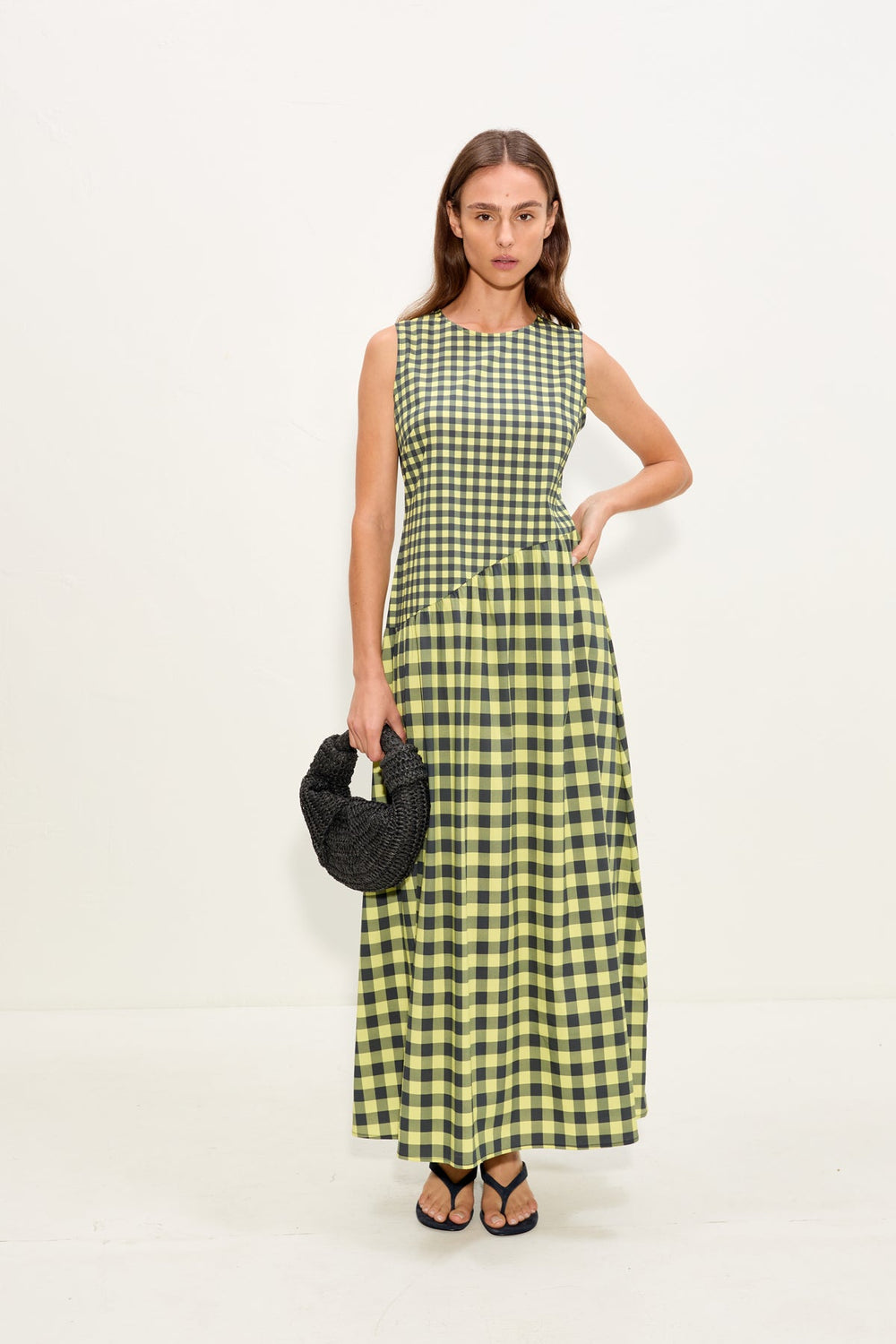 Simon Miller Laurel Poplin Midi Dress