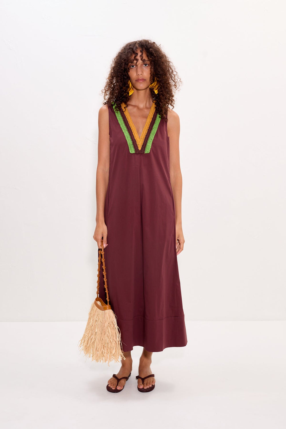 Simon Miller Mar Crochet Poplin Dress
