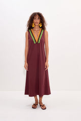Simon Miller Mar Crochet Poplin Dress