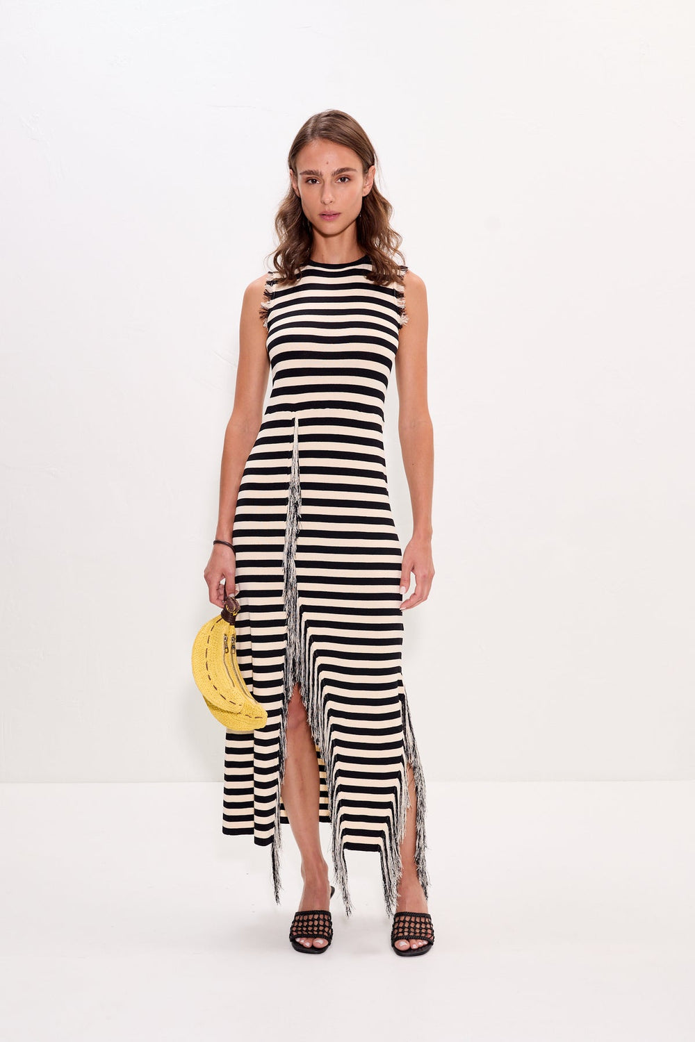 Simon Miller Sabine Fringe Knit Dress