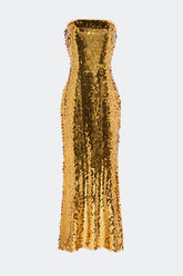 Simon Miller Sculpty Strapless Sequin Dress