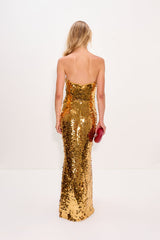 Simon Miller Sculpty Strapless Sequin Dress