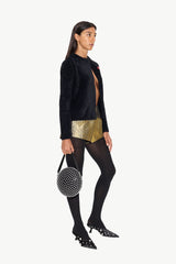Simon Miller Fleur Metallic Shorts