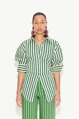 Simon Miller Loch Striped Poplin Button Up