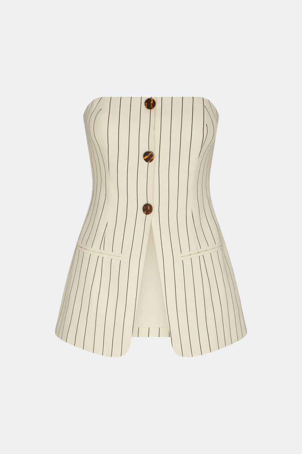 Simon Miller Mori Strapless Linen Top