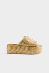 Simon Miller Metallic Raffia Cloudy Platform