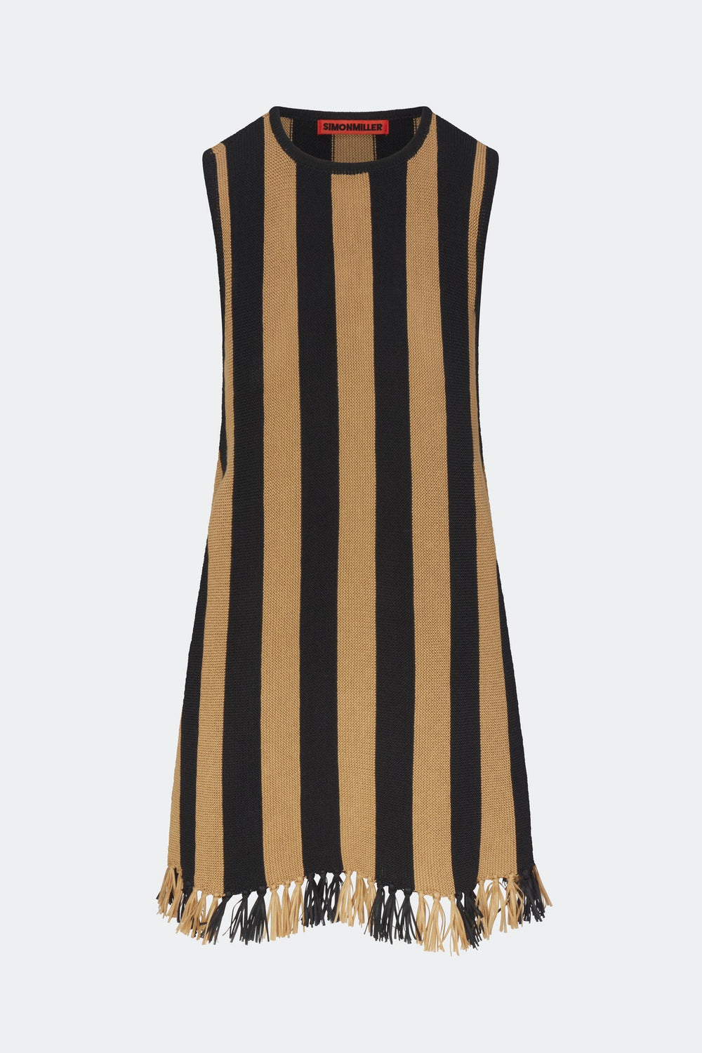 Simon Miller Moji Stripe Tassel Mini Dress