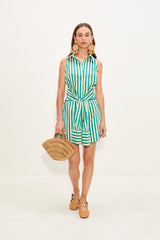 Simon Miller Inna Sleeveless Poplin Mini Dress
