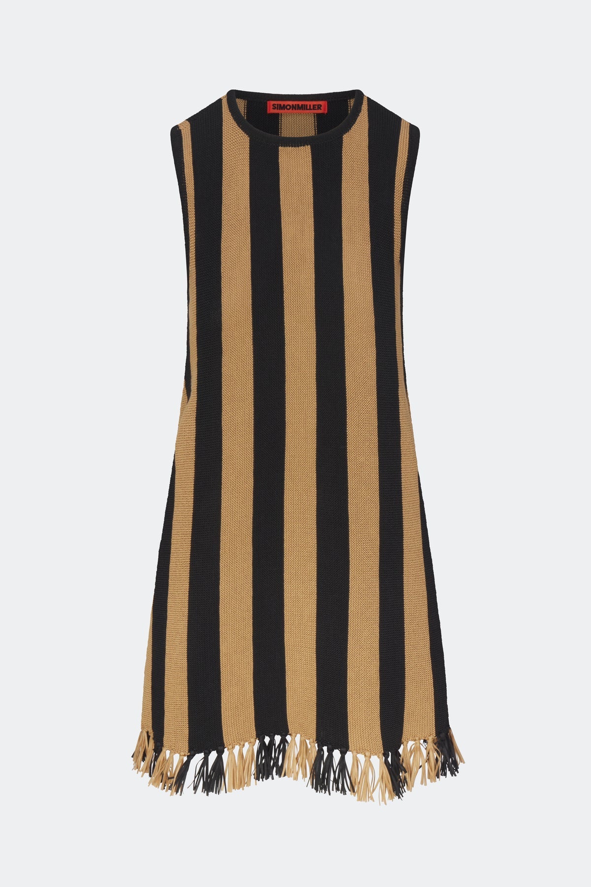 Simon Miller Moji Stripe Tassel Mini Dress