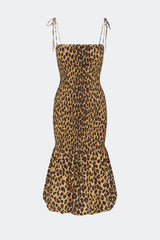 Simon Miller Canto Smocked Poplin Dress