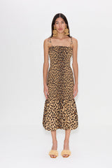 Simon Miller Canto Smocked Poplin Dress
