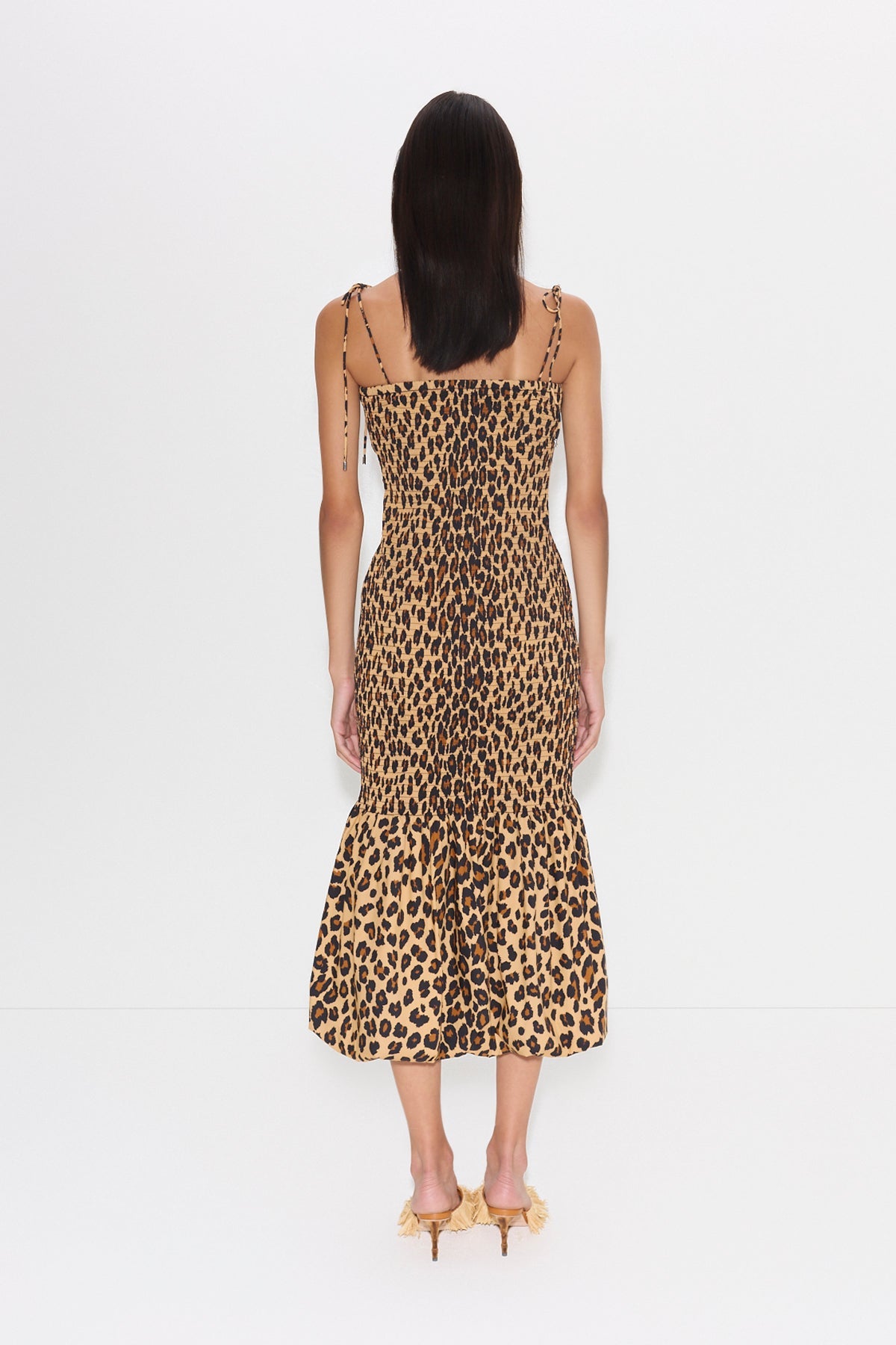 Simon Miller Canto Smocked Poplin Dress