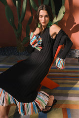 Simon Miller Thea Knit Fringe Dress