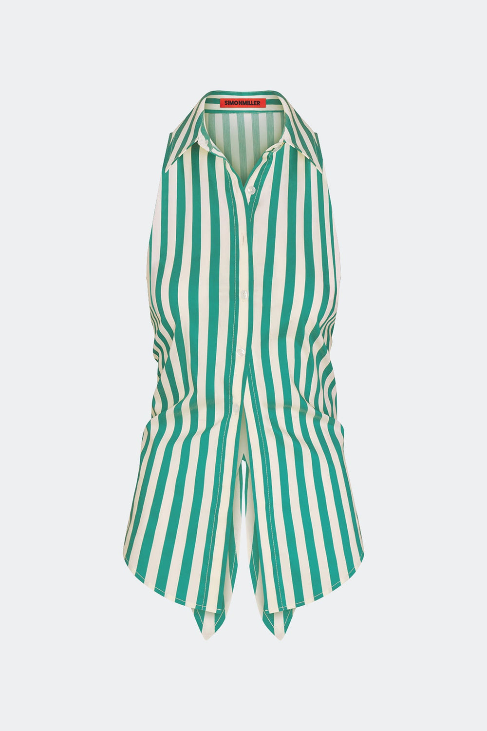 Simon Miller Loch Sleeveless Poplin Button Up