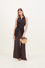 Simon Miller Loch Sleeveless Crepe Button Up