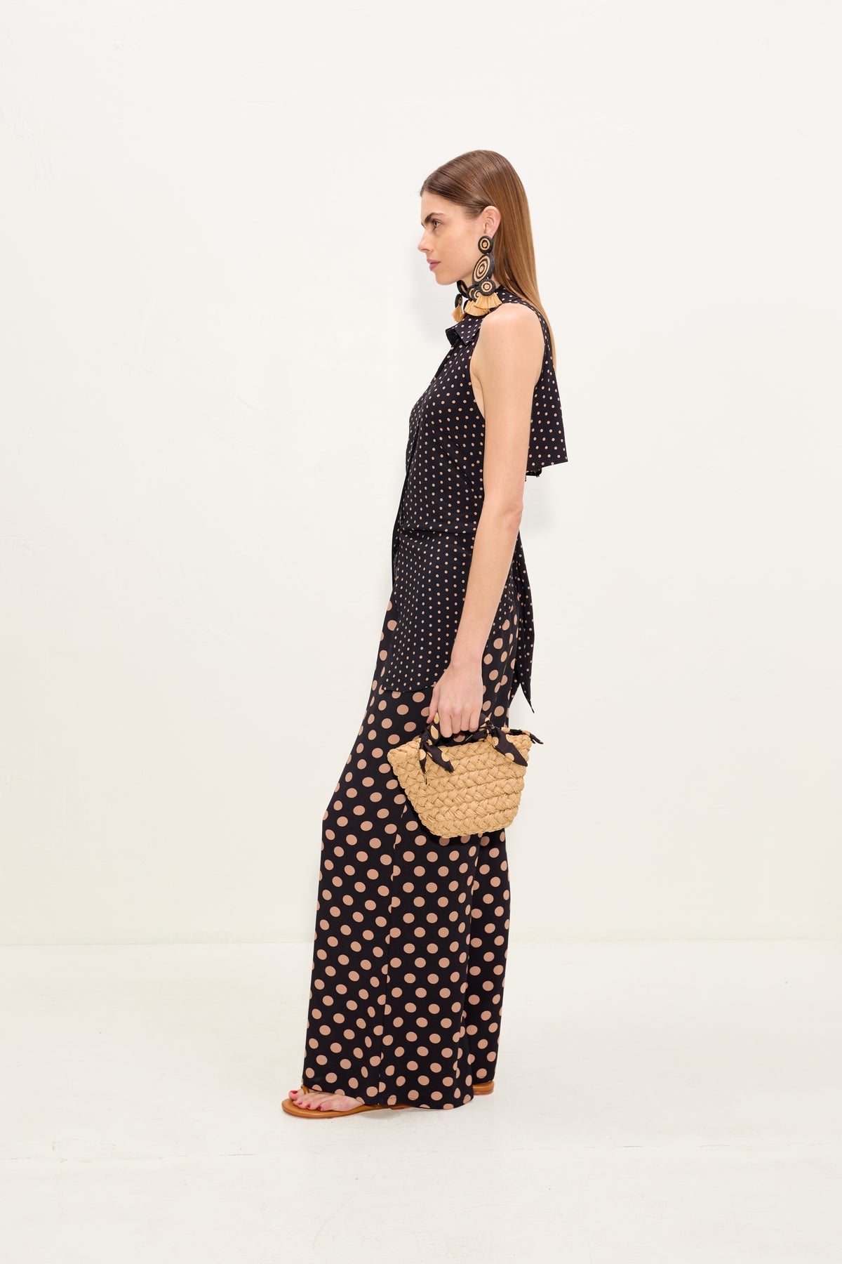 Simon Miller Loch Sleeveless Crepe Button Up