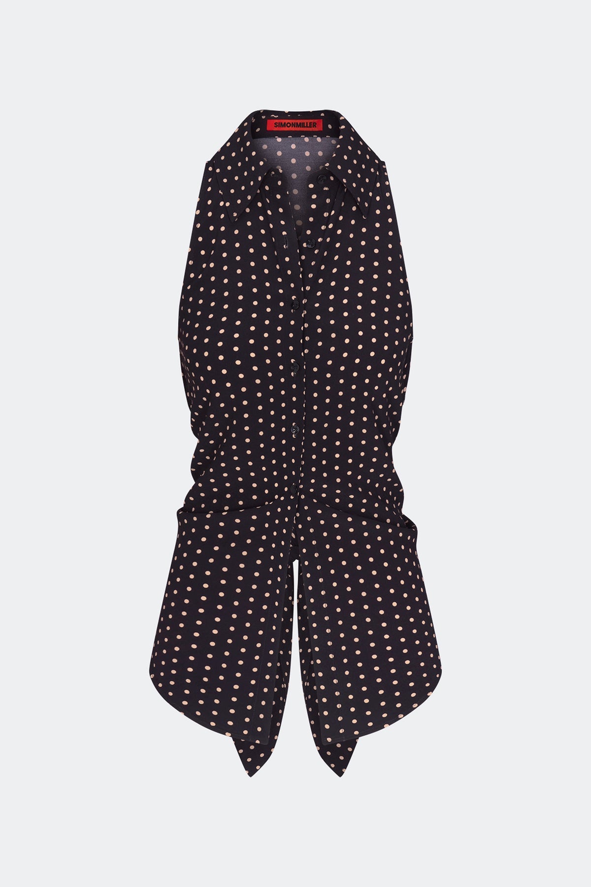 Simon Miller Loch Sleeveless Crepe Button Up