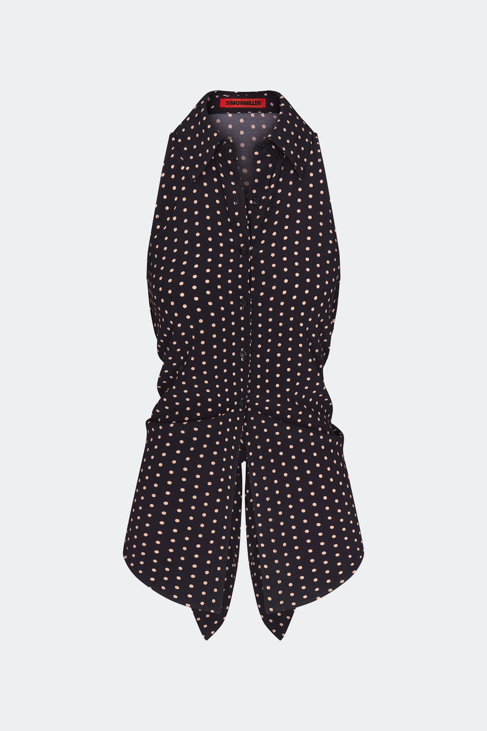 Simon Miller Loch Sleeveless Crepe Button Up