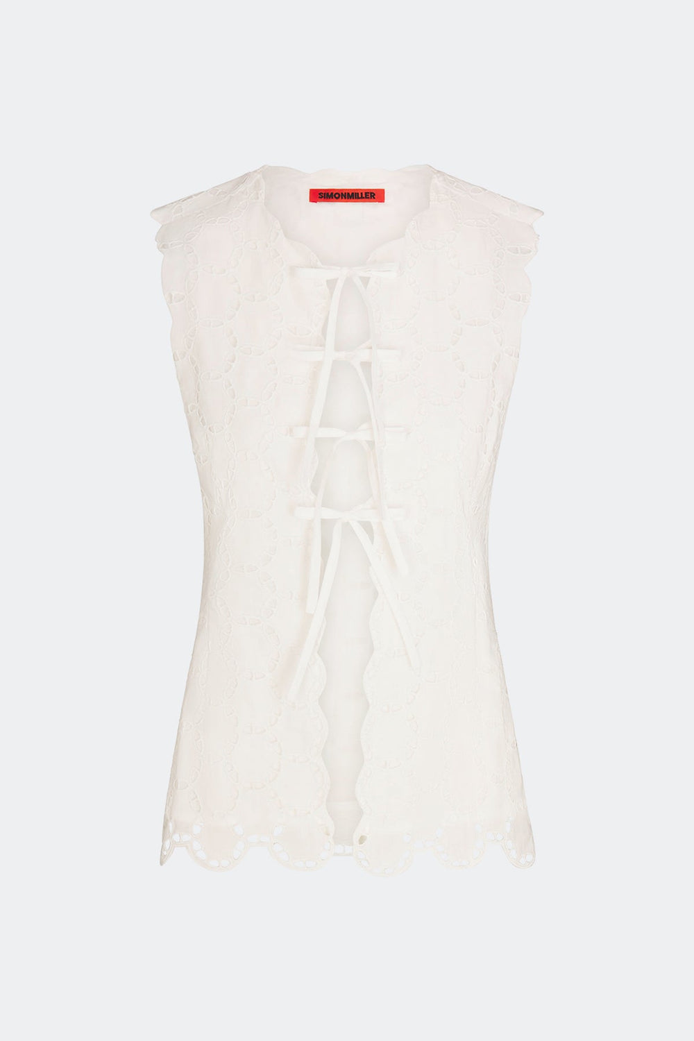 Simon Miller Delilah Eyelet Tie Top