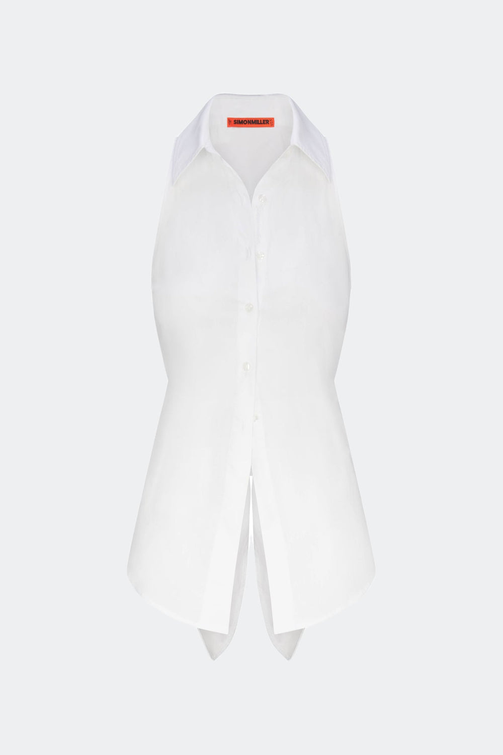 Simon Miller Loch Sleeveless Poplin Button Up
