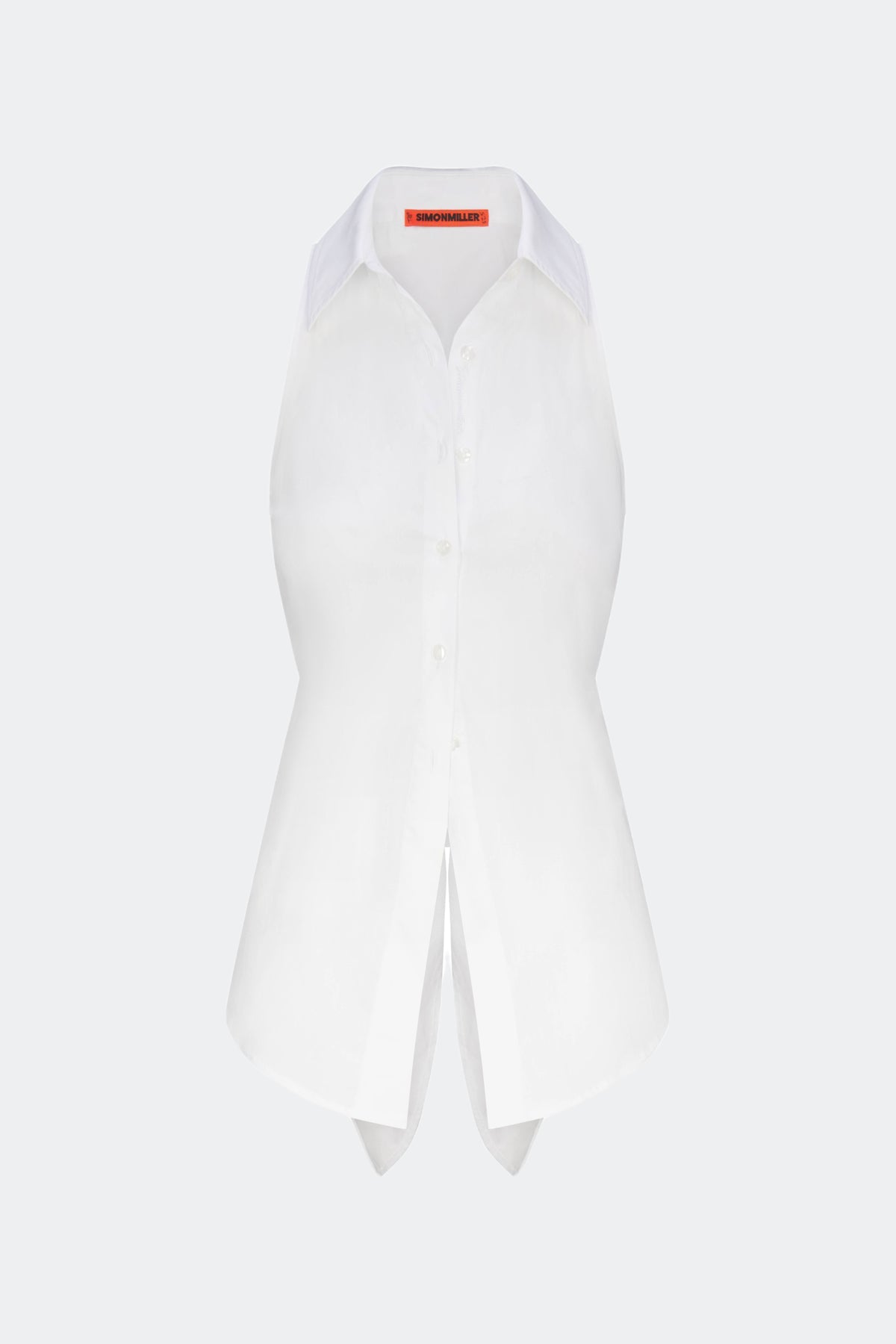 Simon Miller Loch Sleeveless Poplin Button Up