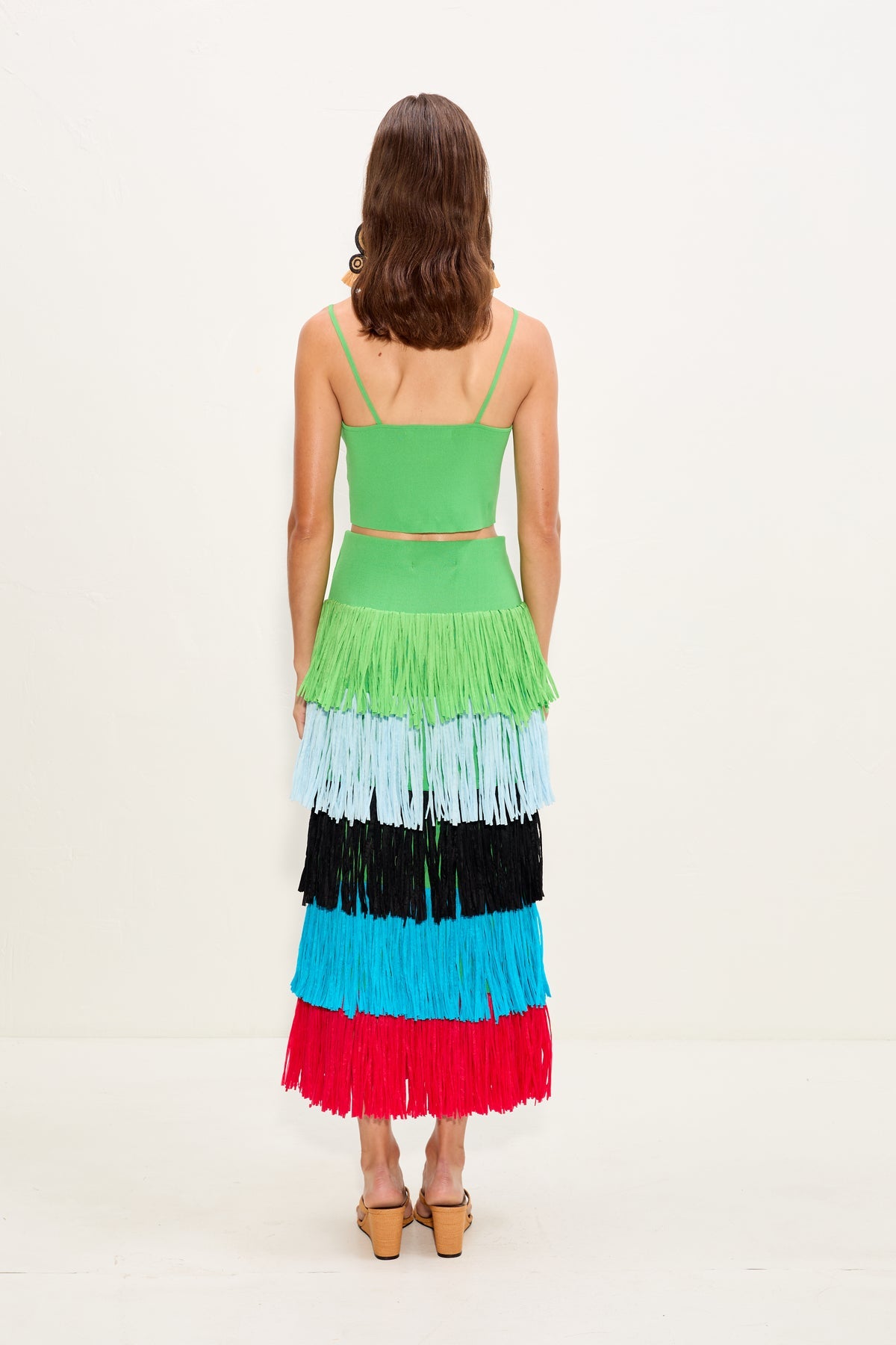 Simon Miller Dio Fringe Knit Skirt