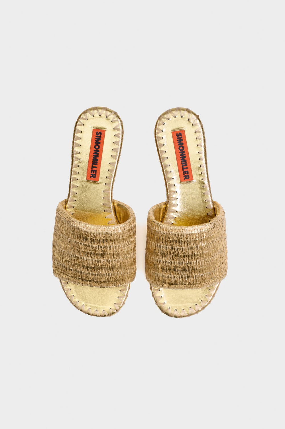Simon Miller Metallic Raffia Salerno Slide
