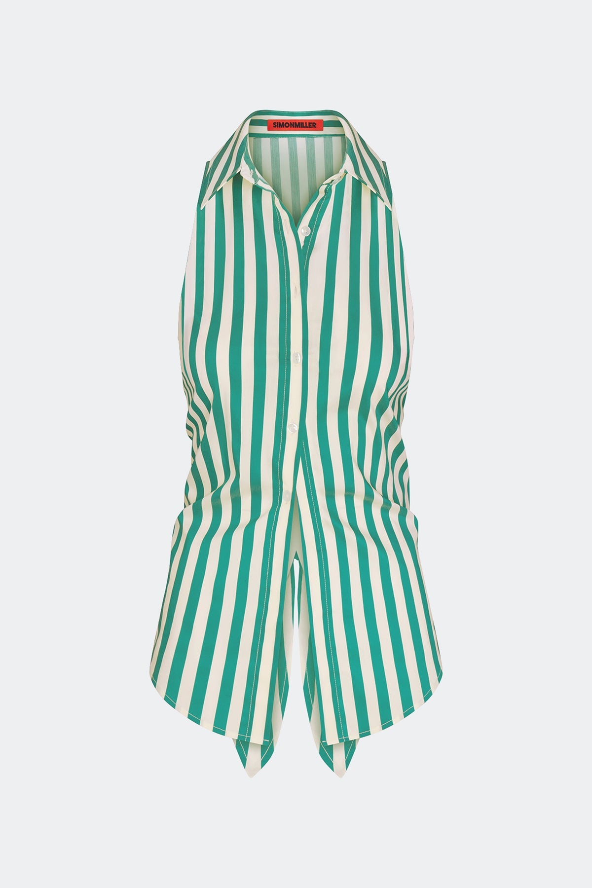 Simon Miller Loch Sleeveless Poplin Button Up