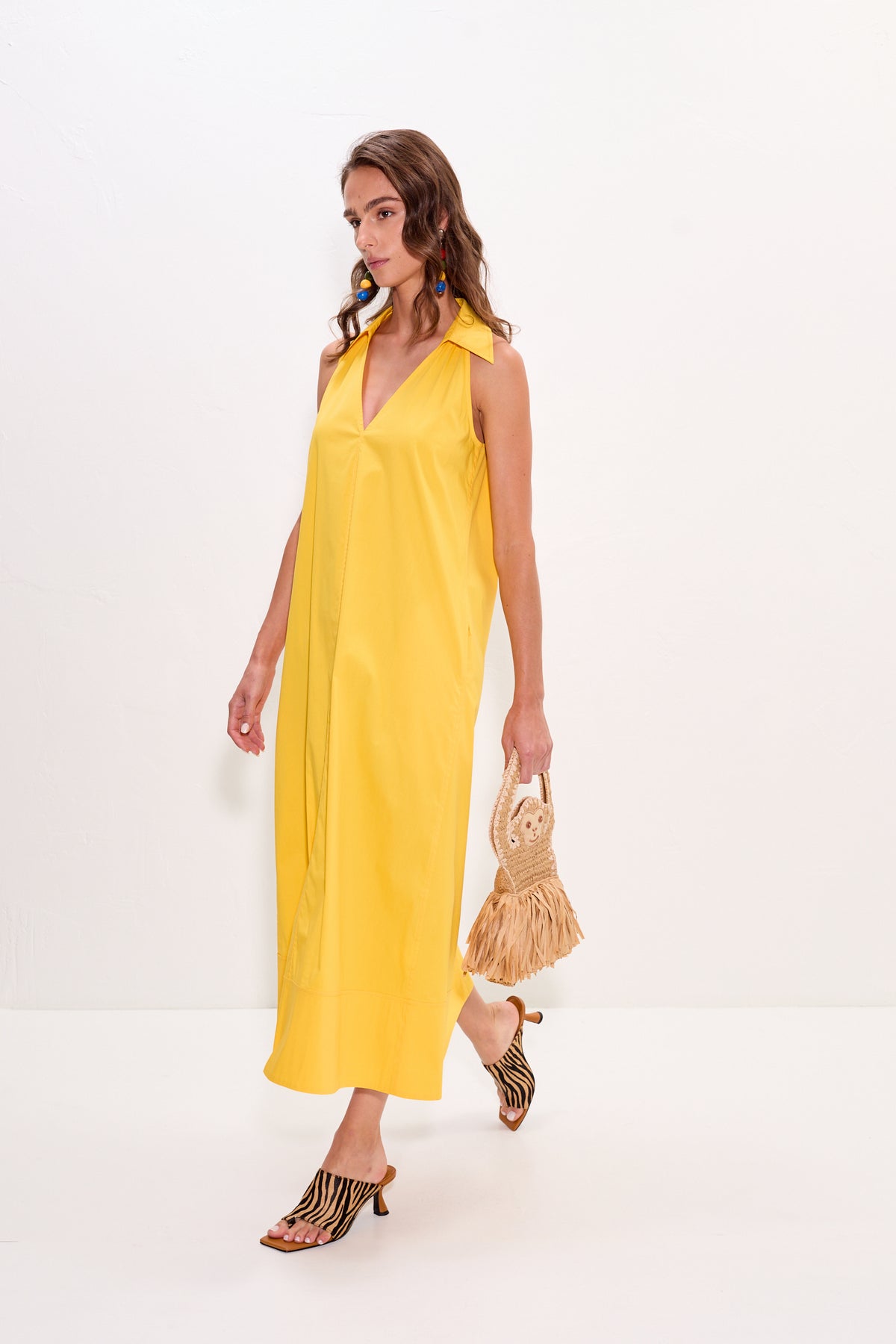 Simon Miller Nava Poplin Midi Dress