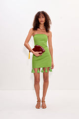 Simon Miller Freya Linen Tassel Mini Dress