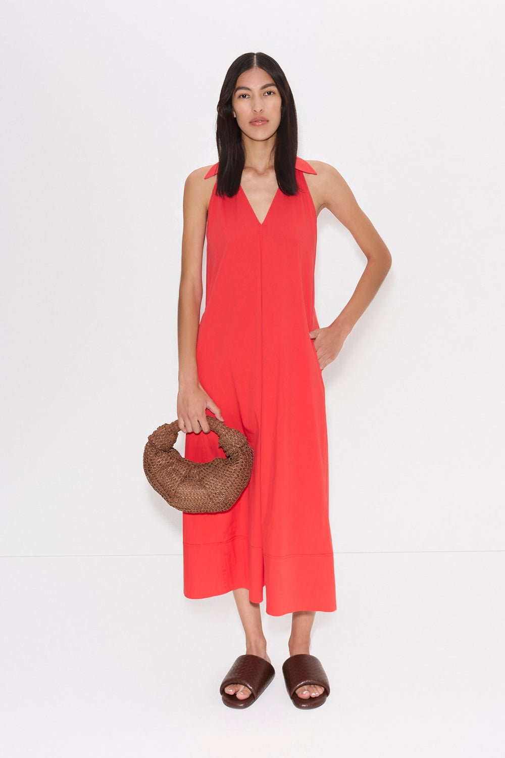 Simon Miller Nava Poplin Midi Dress