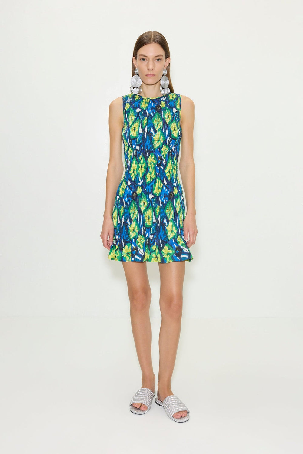 Simon Miller Belle Smocked Mini Dress