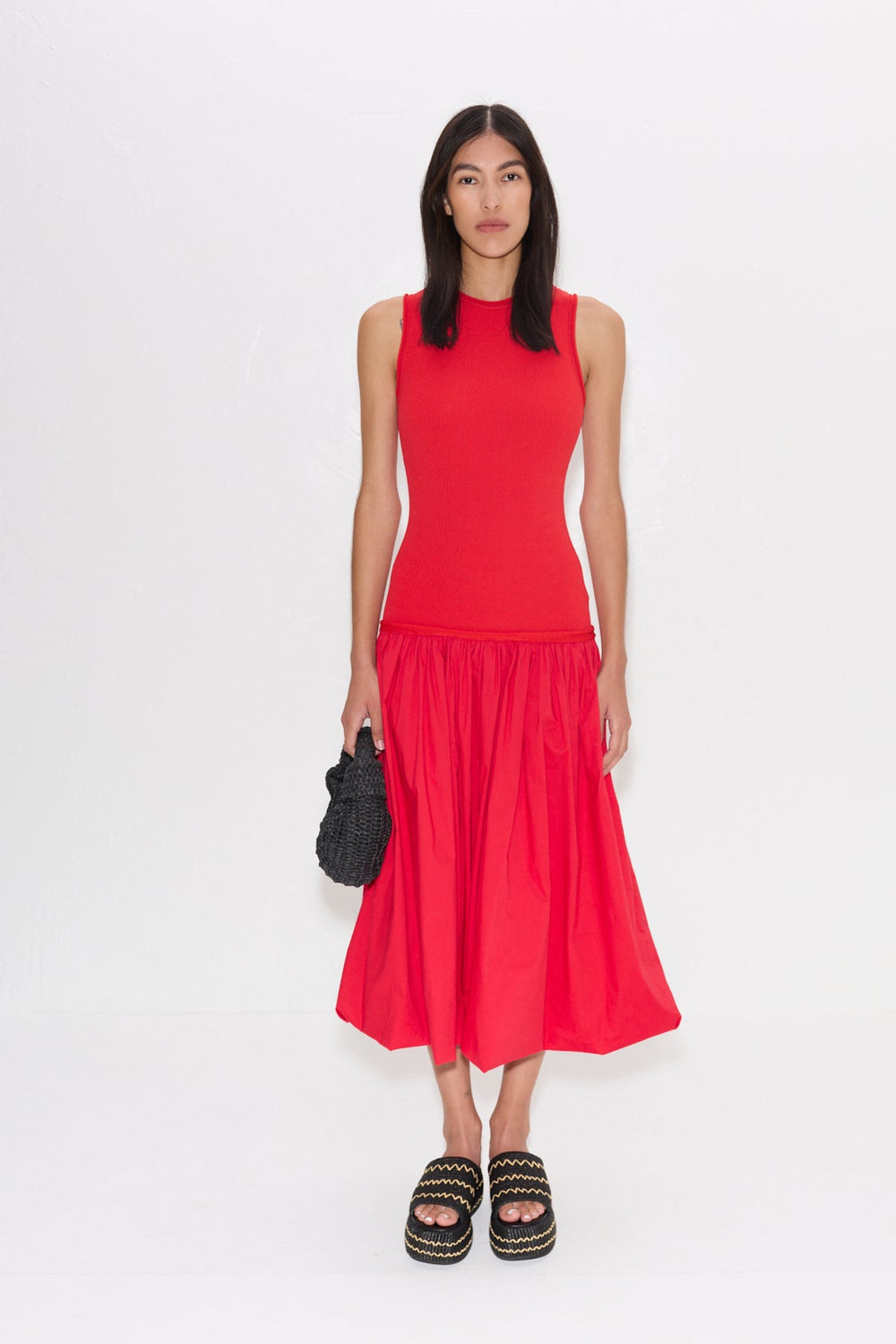 Simon Miller Yanez Poplin Combo Dress