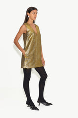 Simon Miller Fountain Metallic Mini Dress