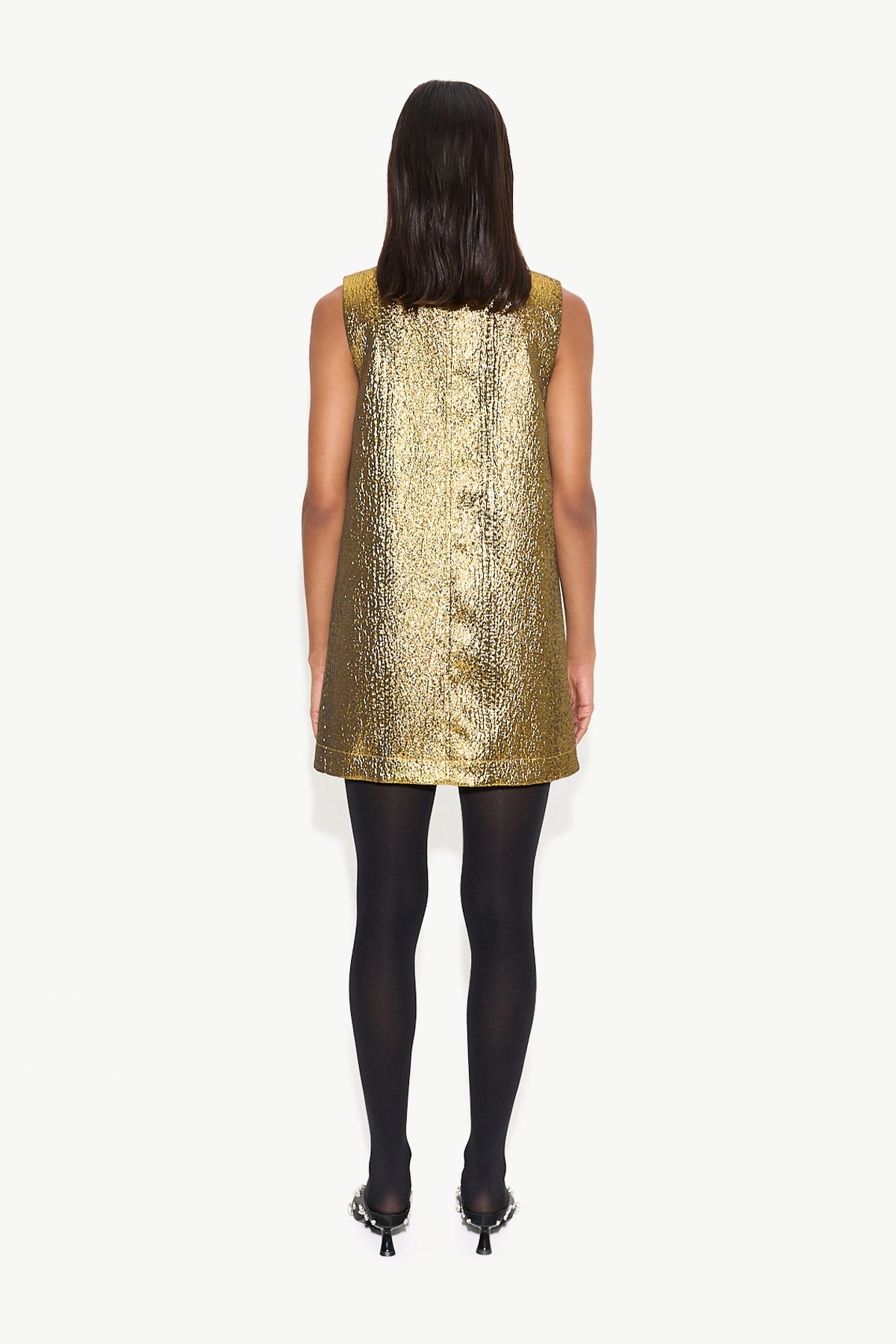 Simon Miller Fountain Metallic Mini Dress