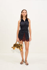 Simon Miller Loch Sleeveless Poplin Button Up