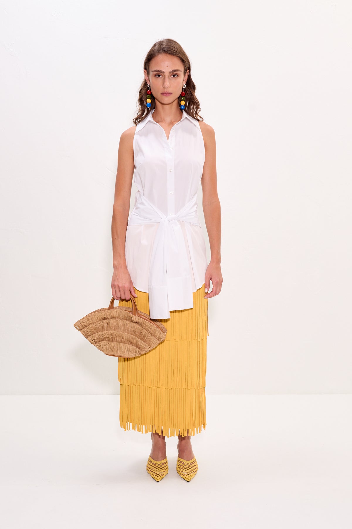 Simon Miller Inna Sleeveless Poplin Top