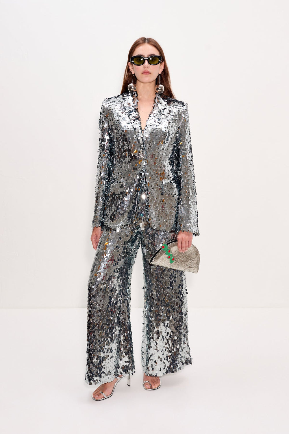 Simon Miller Nella Sequin Wide Leg Pant