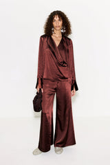 Simon Miller Nella Satin Wide Leg Pant