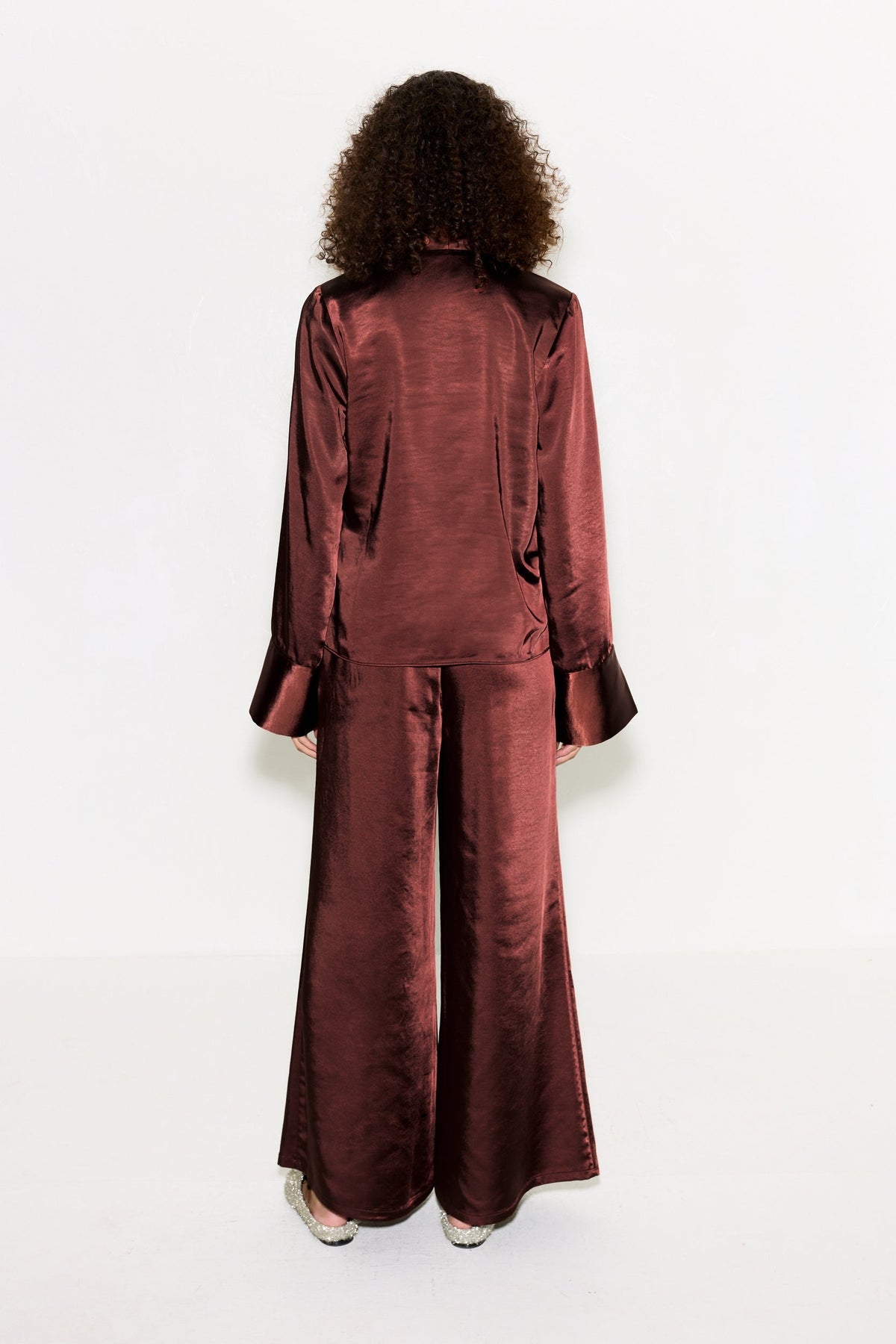 Simon Miller Nella Satin Wide Leg Pant