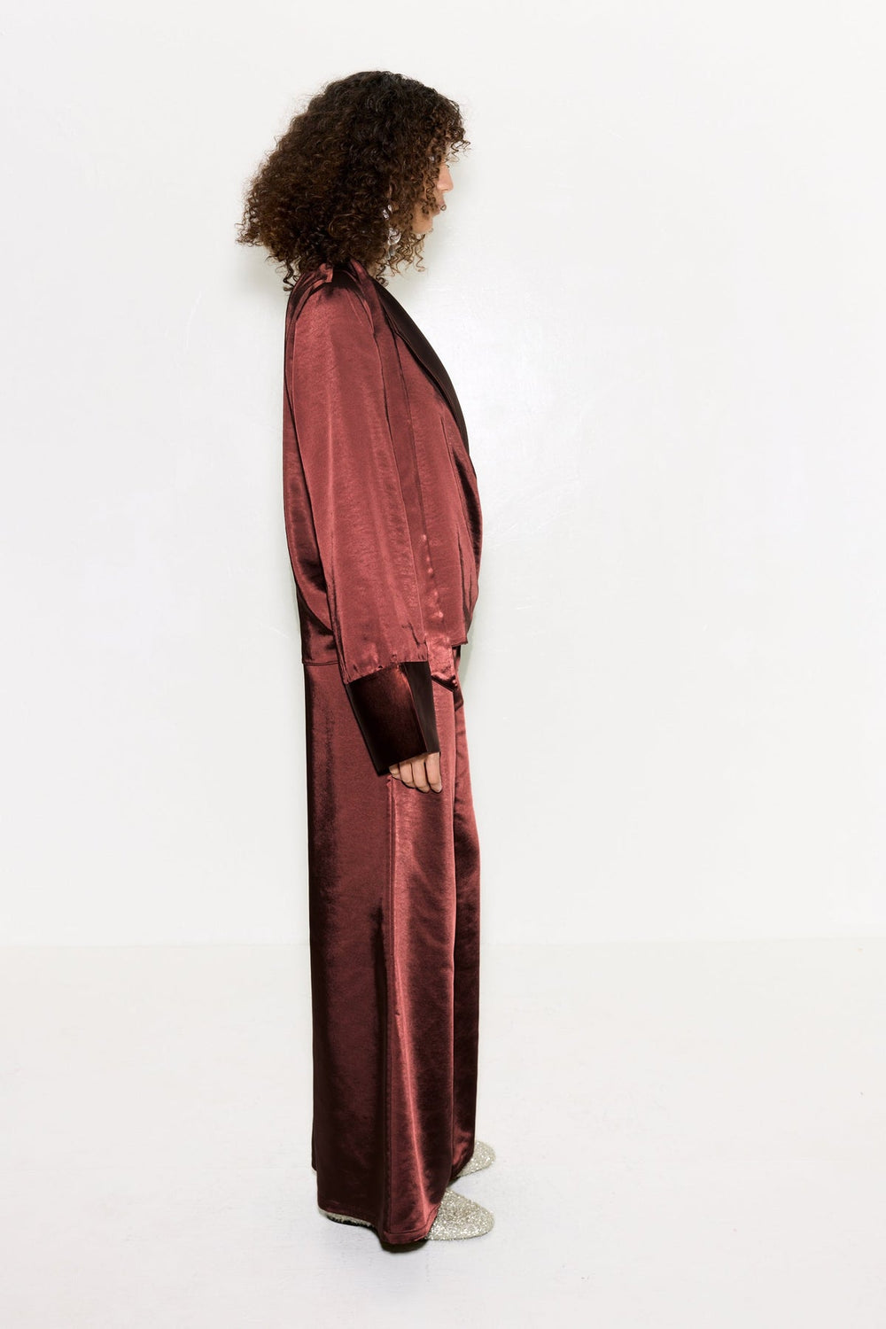 Simon Miller Nella Satin Wide Leg Pant