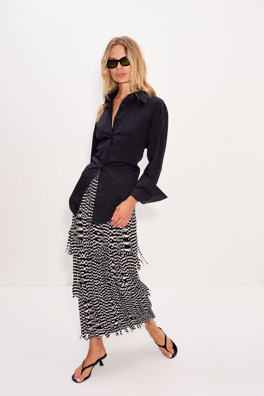 Simon Miller Za Za Knit Fringe Skirt