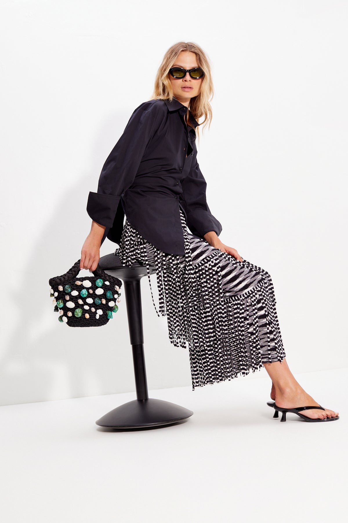Simon Miller Za Za Knit Fringe Skirt