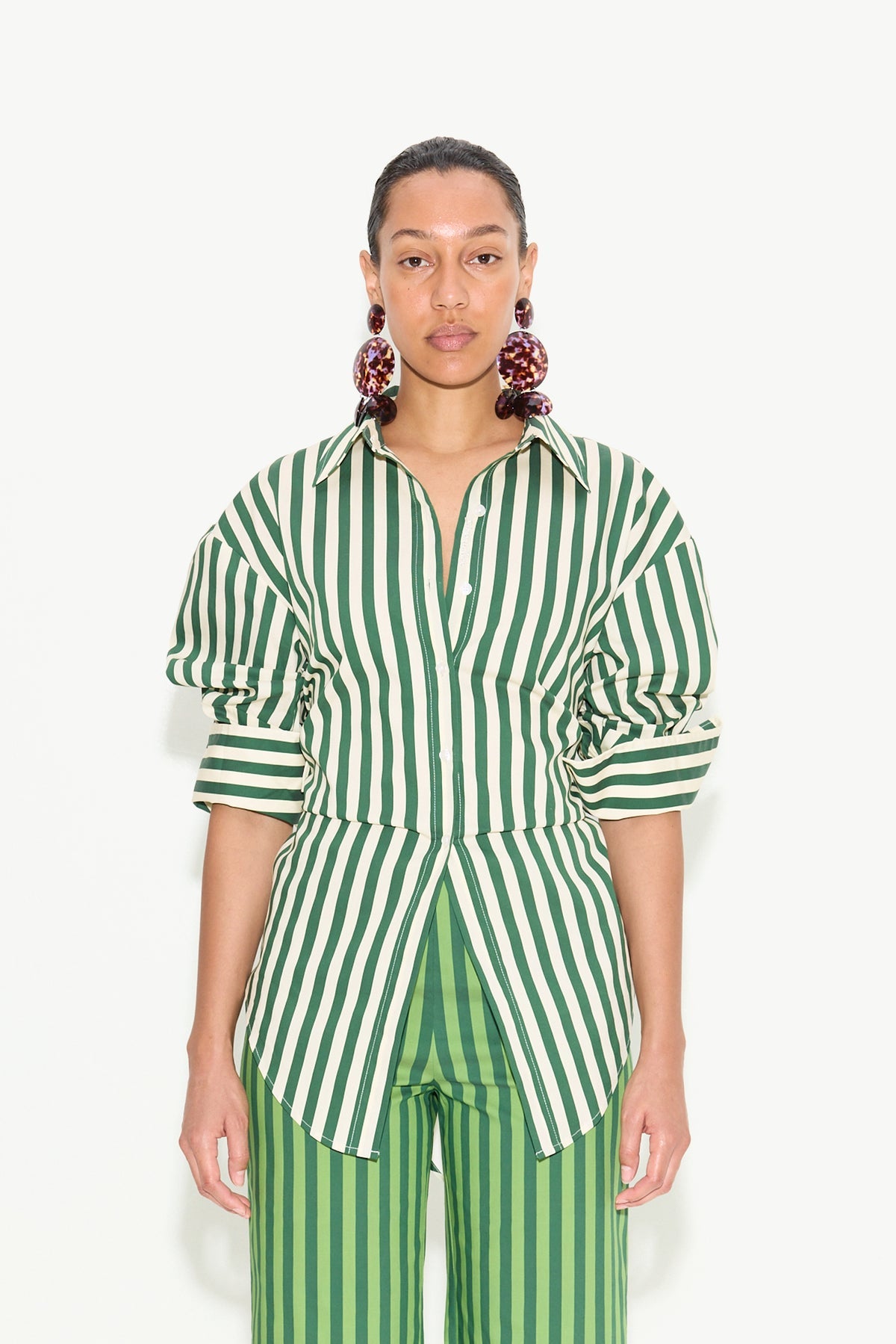 Simon Miller Loch Striped Poplin Button Up