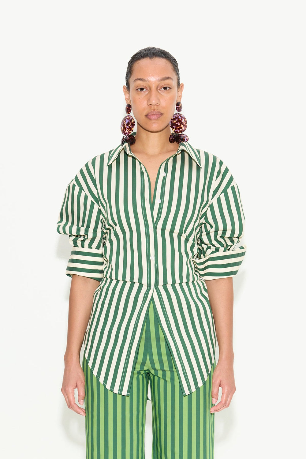 Simon Miller Loch Striped Poplin Button Up